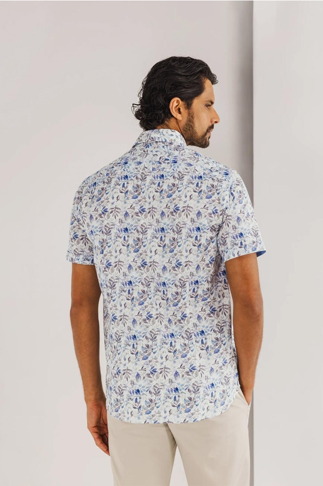 POPLIN OVERHEMD MET ALLOVER PRINT 264 15910 1611